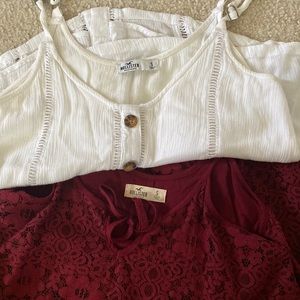 Hollister Tank Top/Blouse Set
